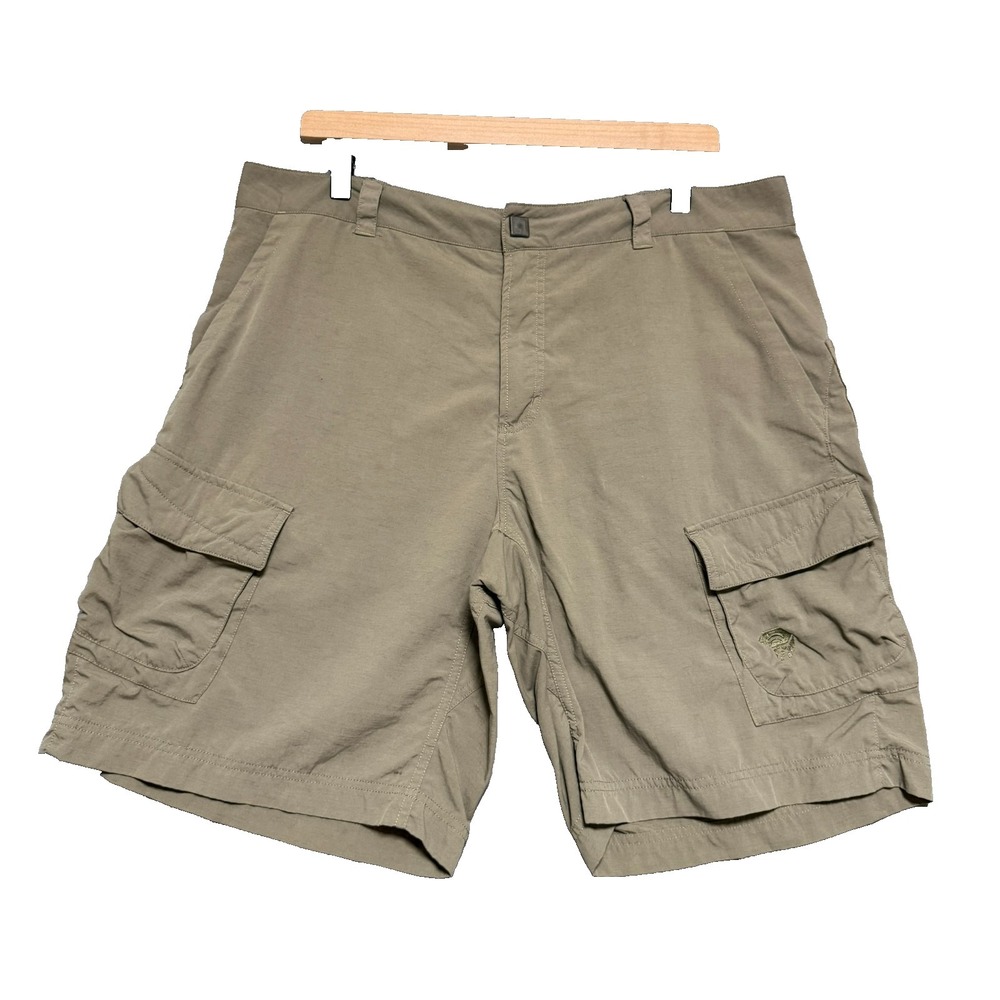 Mountain Hardwear Cargo Shorts Mens 38 Green Hiking Gorpcore Outdoor Tactical